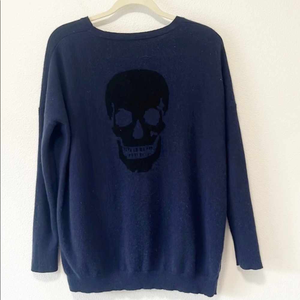 Skull Cashmere Pullover Sweater Size Med